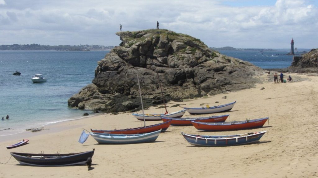 Doris à l'aviron dans la baie de Saint-Malo